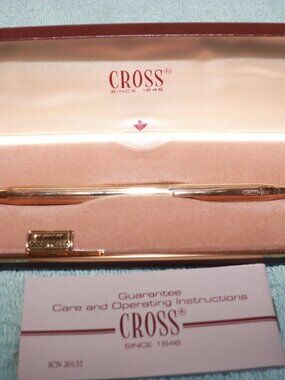 Vintage CROSS 10K Gold Filled Pen With Original Case and Original Booklet!